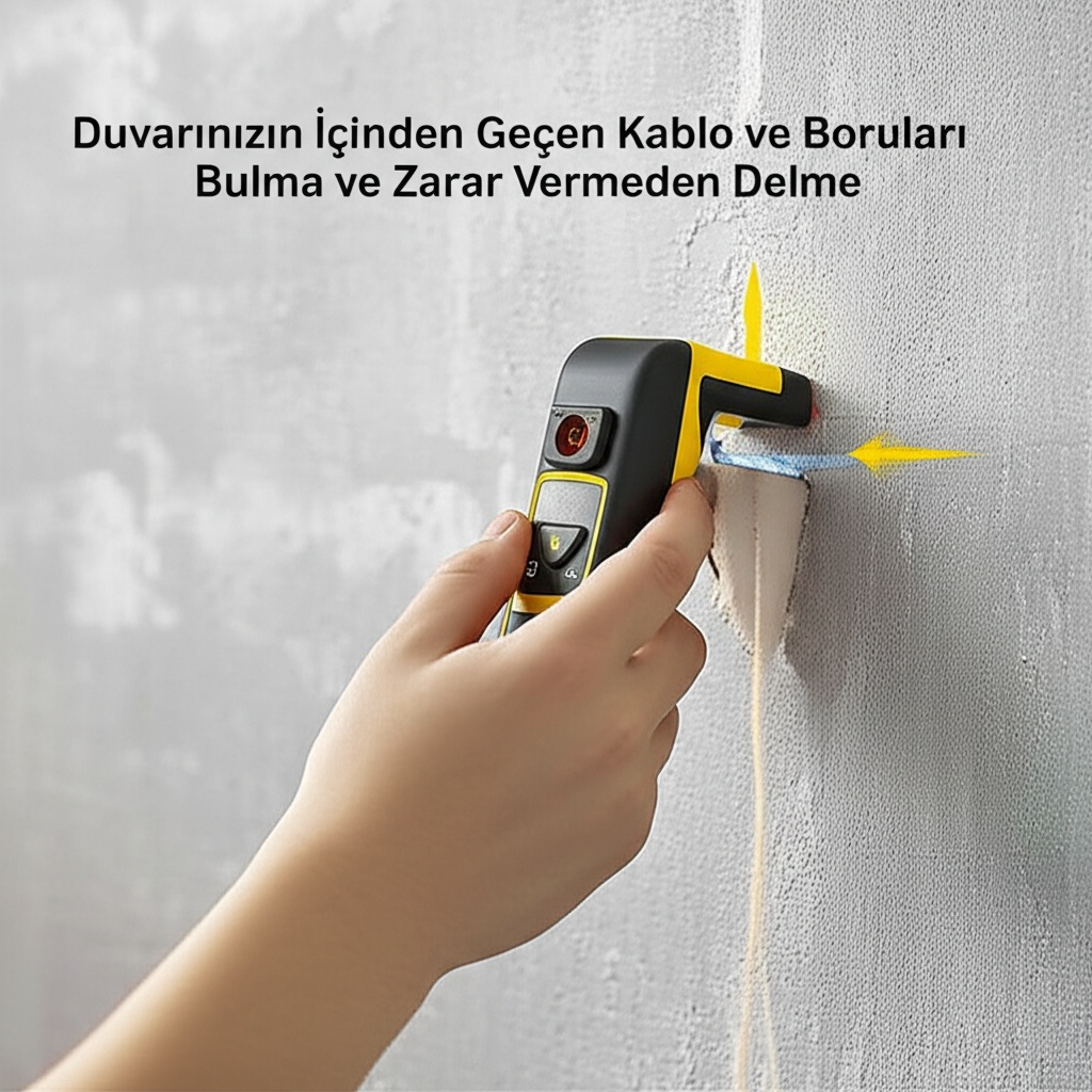 Duvarınızın İçinden Geçen Kablo ve Boruları Bulma ve Zarar Vermeden Delme