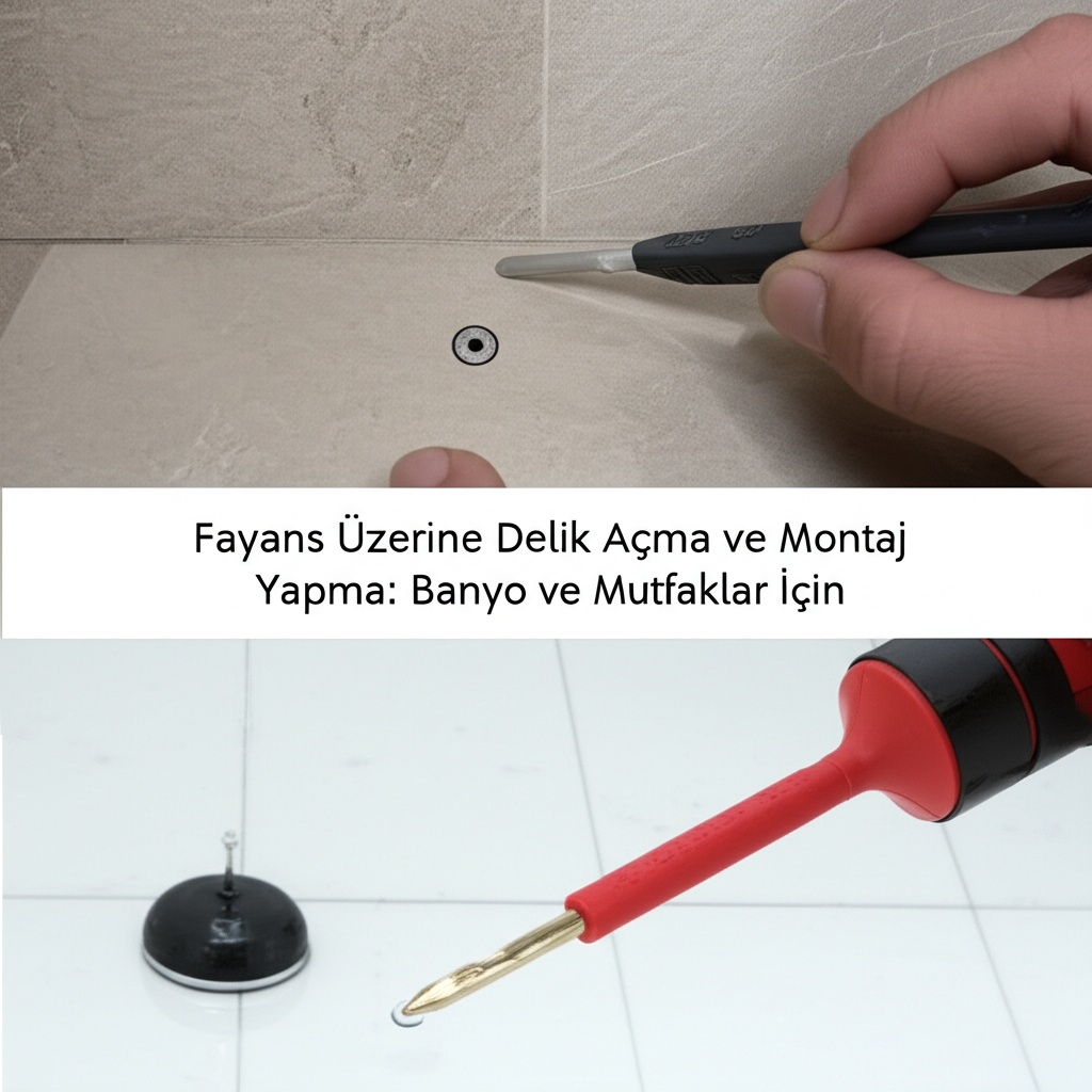 Fayans Üzerine Delik Açma ve Montaj Yapma: Banyo ve Mutfaklar İçin