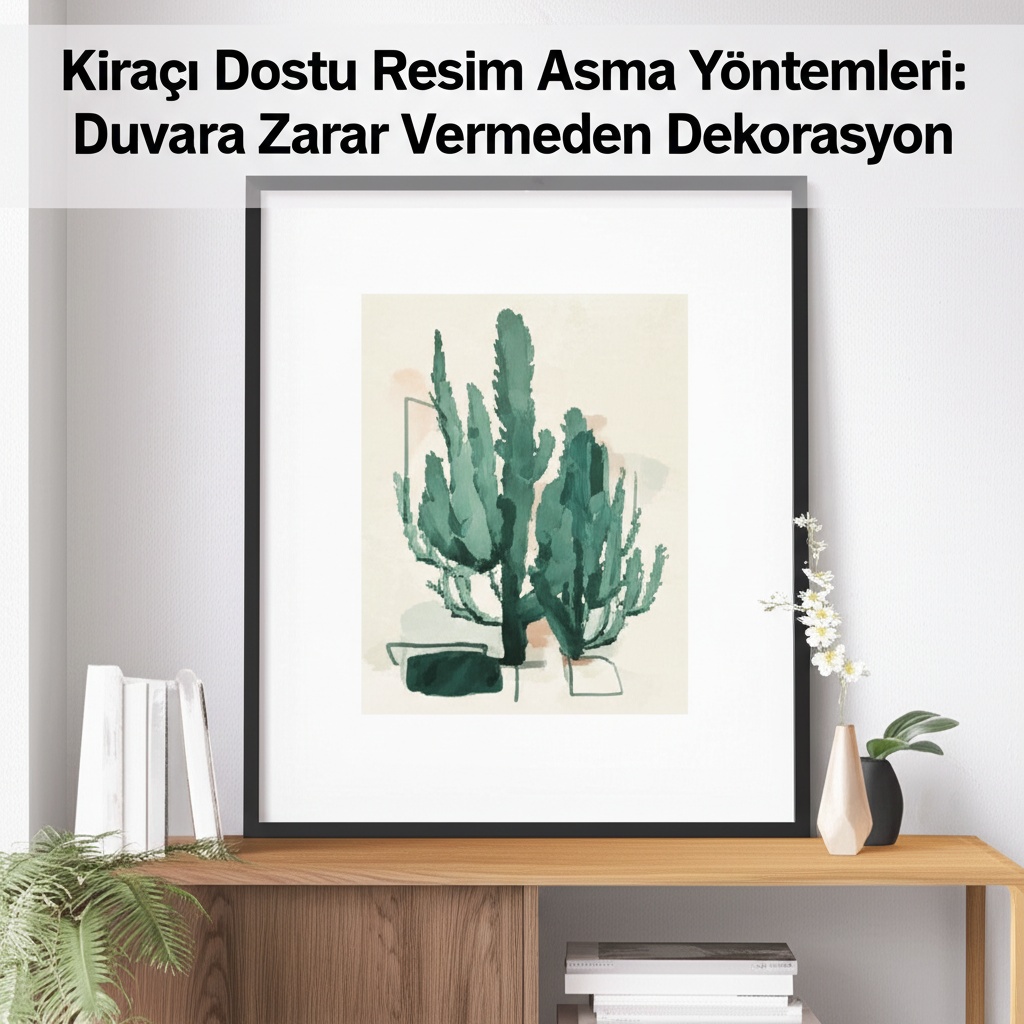 Kiracı Dostu Resim Asma Yöntemleri: Duvara Zarar Vermeden Dekorasyon