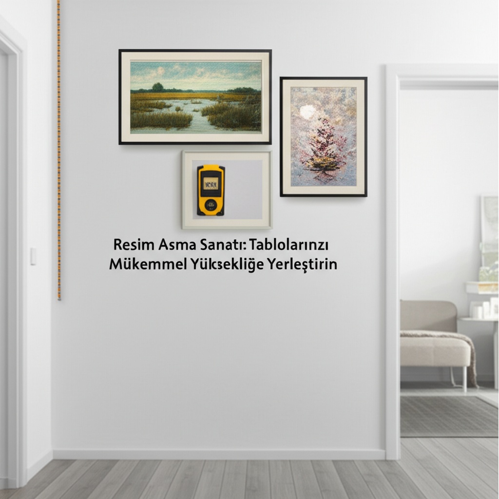 Resim Asma Sanatı: Tablolarınızı Mükemmel Yüksekliğe Yerleştirin