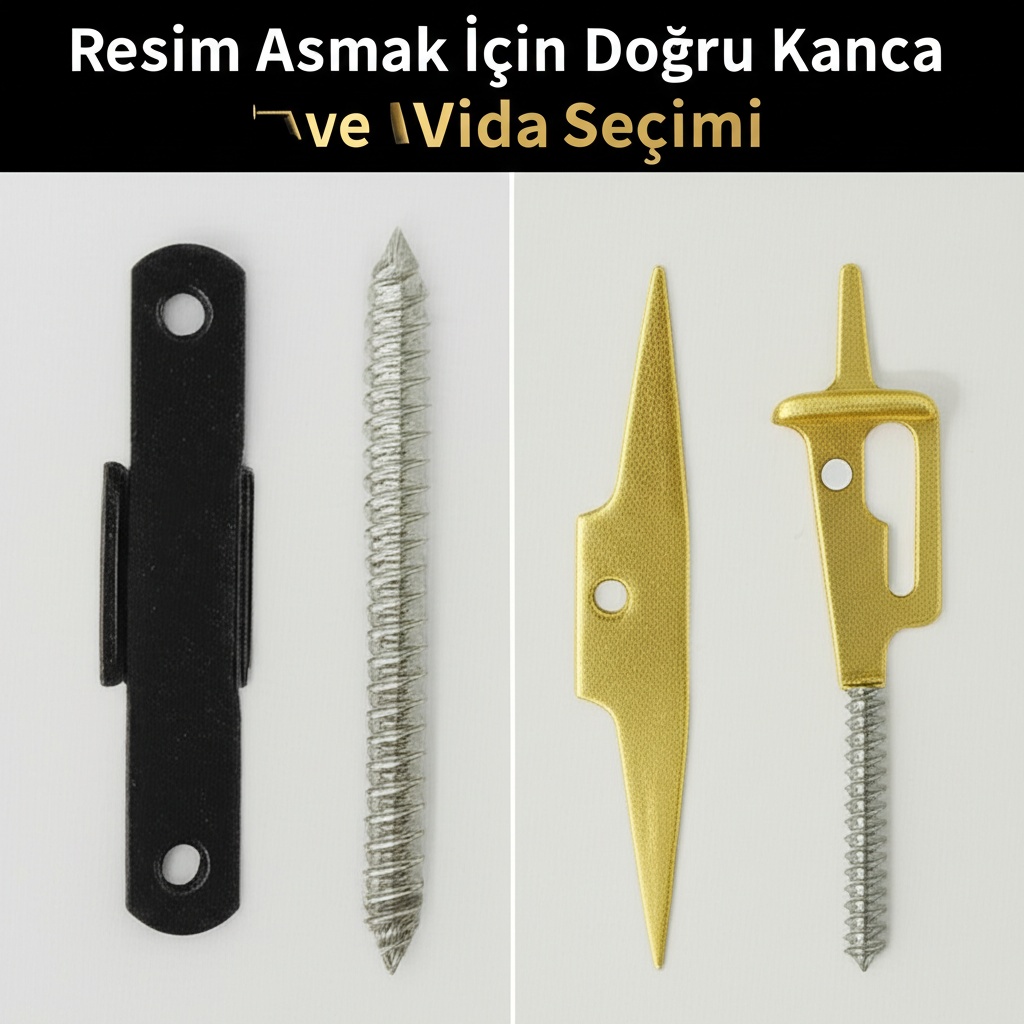 Resim Asmak İçin Doğru Kanca ve Vida Seçimi